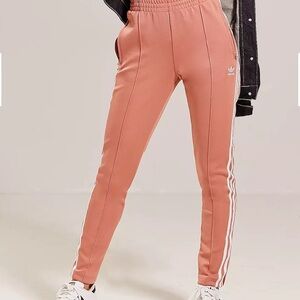 Adidas Pink 3-Stripe Track Pants